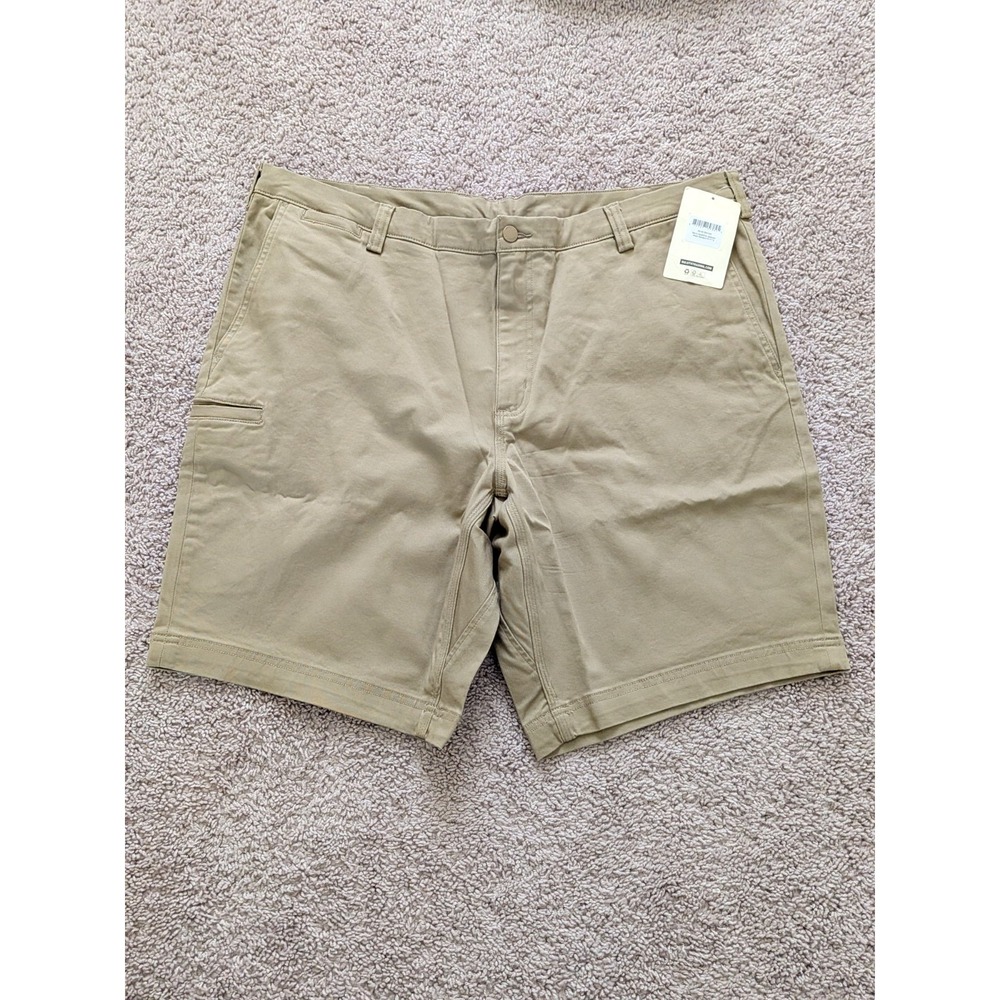 Duluth Men Duluthflex Ballroom Desert Khaki Standard Fit Shorts (Fits 42x11) NWT